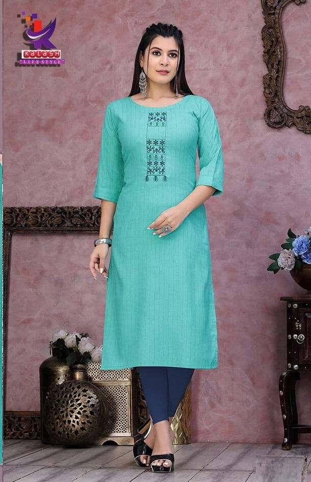 Kalash Royal Queen Ethnic Wear Wholesale Designer Embroidery Kurtis